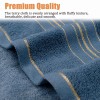 TSUINZ 3Pcs Luxurious Cotton Towels Sheet Set Solid Super Absorbent