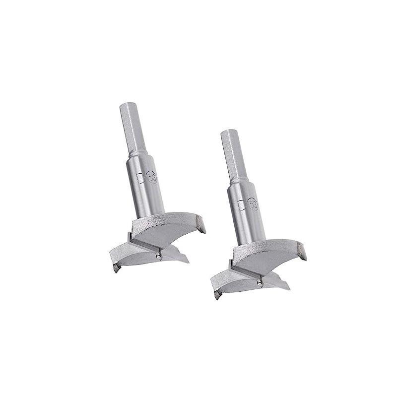 MACHSWON 2PCS Forstner Drill Bits Tungsten Carbide Wood Hole Saw