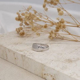 Tuscany Silver Unisex Signet Rings 925 Sterling Silver, Silver