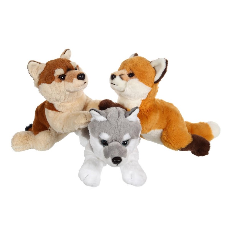 Gipsy Toys - Wolf Plush Toy Widening Brown & Beige