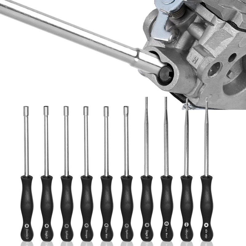Hoypeyfiy 10PCS Carburetor Adjustment Tool Kit Screwdrivers for Common 2