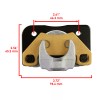 Caltric Front Left Or Rear Right Brake Caliper W/Pads For