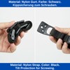 1 Set Black TV Tilt Lock Screw On TV Shelf