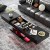 Harper&Bright Designs 41.3''-76.7'' Extendable LED Coffee Table with 16-Color Lighting