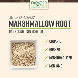 Frontier Co-op Organic Cut & Sifted Marshmallow Root 3lb - to Make Marshmallow Root Tea, Marshmallow Root Powder, Capsules, Marshmallow Root Extract and More