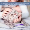 Gaaines 12 Pcs Cat Wand Toy Refills,Cat Teaser Furry Tail