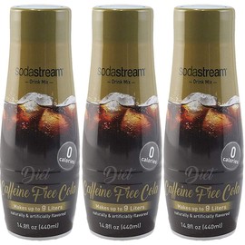 SodaStream Diet Caffeine Free Cola, 440ml 3 Pack, 14.8 Fl Oz
