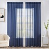 MIULEE 2 Panels Solid Color Sheer Window Curtains Elegant Window