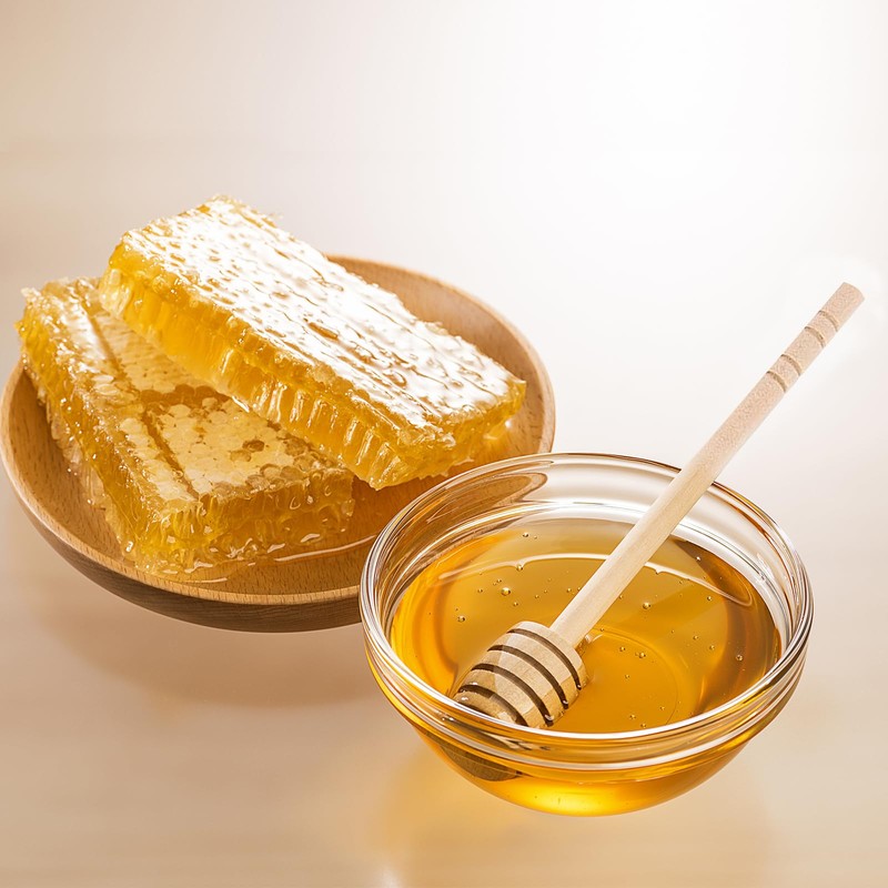 Hsrag 10 Pcs Wooden Honey Mixing Stirrer, 6 Inch Durable