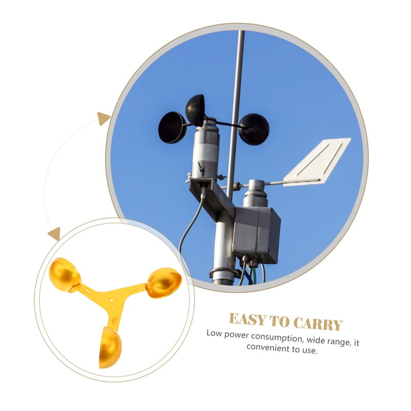 Levemolo Anemometer Wind-Speed Monitoring Sensor Cup Sensor for Accurate Wind