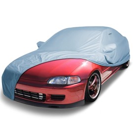 iCarCover Premium Car Cover for 1992-1995 Honda Civic Sedan Heavy Duty Waterproof All-Weather Automobiles Custom Fit Indoor Outdoor UV Snow Protection Covers with Straps and Bag