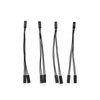 4PCS 2 Pins Single Female to Dual Male Jumper Splitter