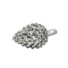 Polyresin Pine Cones Silver 5 x 8 cm Decorative Table