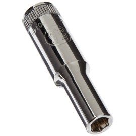 GEARWRENCH 1/4" Drive Deep Metric Socket 5.5mm, 6 Point - 80140, Full Polish Chrome