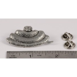 Handcrafted Antique Pewter Python Strong Magnet for Home Office School Classroom Gift Refrigerator Whiteboard Locker - Made in United States - SKU A078MAG