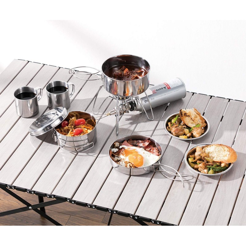Takeda Corporation SLV SH20-ADCST8D Outdoor Camping Cup Outdoor Cooker Set,