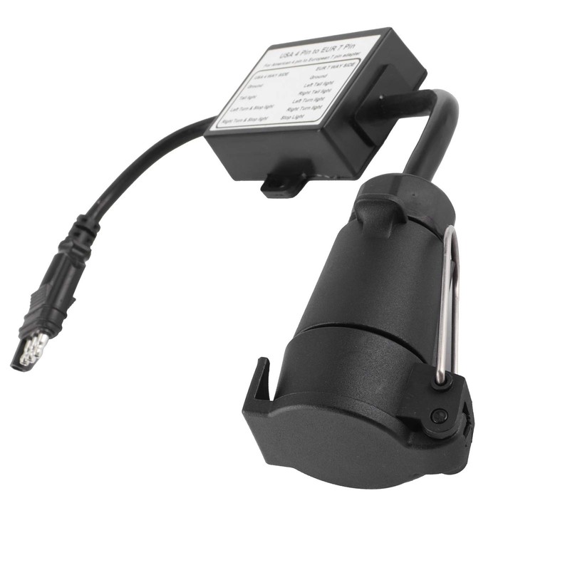 US to EU Trailer Light Converter, 4 Way Flat Connector