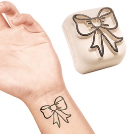 LaDot Tattoo for Children and Adults, Temporary Skin-friendly Fake Tattoos, Tattoo Stamps without Needles for Body and Arm, Waterproof, Ceramic Stamp Bow