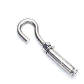 8X NUZAMAS M8 Expansion Screw Bolts Hook 304 Stainless Steel Anchor Bolts with Open Hook Sleeve Screw for Wall Masonry Concrete Expansion Heavy Duty Bolts