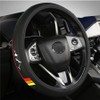 Premium Leather Steering Wheel Cover Compatible with Toyota Tacoma 4Runner