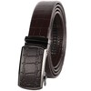 CANDOR AND CLASS Men's Leather Ratchet Belt, one size 24"-56"