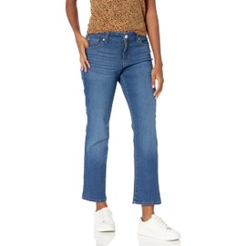 Bandolino womens Mandie Signature Fit High Rise Straight Leg Jeans, Athens, 10 Petite US