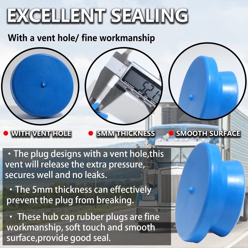 iBroPrat 10pcs Rubber Plugs HUB Cap Seal STEMCO Part #359-5990