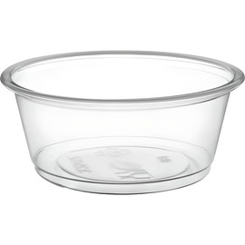 OCS Parts 100-Count Clear Plastic Portion Cups with Lids | 3.25-Ounce Disposable Airtight Plastic Souffle Cups for Condiments, Meal Prep, Jello Shots, Salad Dressing for Home Kitchens or Restaurants