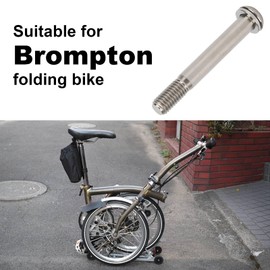 Demeras Seat Post Screw, Saddle Clamp Seatpost Titanium Alloy Bolt Screw Gasket Compatible with Brompton Folding Bicycle