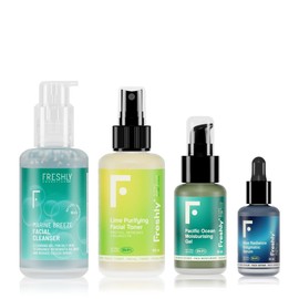 Freshly Cosmetics Complete Oil-Free Face Pack for Oily Skin and Combination Skin Shine Control 100ml, 100ml, 50ml, 30ml