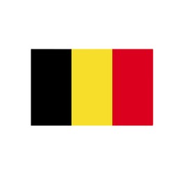 NEGNME 4 PCS Flag Stickers - Belgium Flag Stickers Decals for Cup Computer Laptop Car Bumper Window Helmet Musical Instrument with Smooth Surface