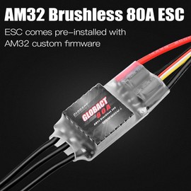 GLOBACT AM32 Crawler ESC 80A Power System 2-6S BEC 5.20-8.2V Adjustable for Axial SCX10 TRX4 TRX6 Redcat FMS RC4WD 1/10 RC Crawler Upgrade Parts