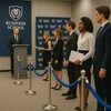 4 PCS Blue Velvet Rope - 5 Ft Crowd Control