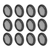 sourcing map 12Pcs Air Vents Circular Soffit Vent 50mm/2" Stainless