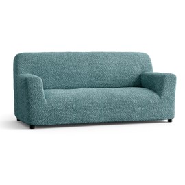 PAULATO BY GA.I.CO. Sofa Slipcover - Stretch Couch Cover - Stylish Cushion Sofa Cover - Soft Polyester Fabric Slip Cover - 1-Piece Form Fit Washable Protector for Pet - Microfibra Collection - Teal