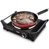 Techwood Hot Plate Portable Electric Stove 1500W Countertop Single Burner