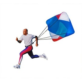 Football Speed Parachute-Medium 6 Foot-(Photo Shown is of an 8 Foot Parachute) Run Faster, Builder Power & Fun! Train Like The Pros!
