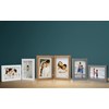 Janreefan Double Vertical & Horizontal Picture Frames Hinged Folding Rustic