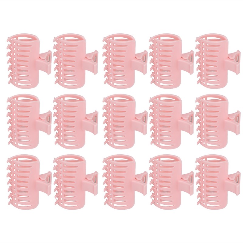 15Pcs/Set Curler Clip Hair Roller Fixing Clamp Holding Section Claw