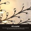 Ganeed Crystal Chandeliers,Vintage K9 Clear LED Ceiling Lighting,Edison Pendant Light