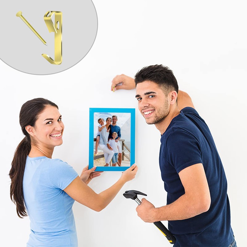 Heavy Duty Picture Hooks for Plasterboard Walls 70Pcs Picture Hanging