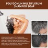 Polygonum Multiflorum Shampoo Soap, Natural Polygonum Hair Soap, Black and