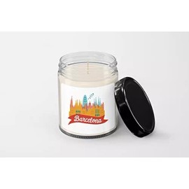 SpreadPassion Barcelona Candle - Soy Wax Candle - Hand Poured Candle