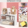3 Stück Kosmetik-Organizer-Schubladen, Stapelbare Acryl-Make-up-Organizer, Schminktisch Organizer, Lippenstift-Rack, Bad Schubladen