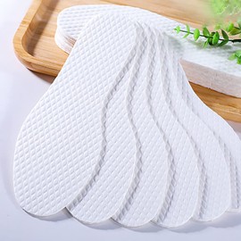 10 Pairs Breathable Thin Insoles Replacement Barefoot Insoles Sweat Absorbing Shoe Pads Barefoot Shoe Inserts for Running Walking 24cm