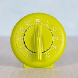 Green Plastic Novelty Mechanical 60 Minute Kitchen Timer Wind Up Oven Cooking Egg Accessory