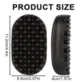 HAMKU 1 Pcs Haarbürste, lockiges Haarbürste, Gummi Haarbürste, Dreadlock -Twist -Styler -Pinsel Waschbares Afro Haarschwamm Afro -Schläger für schmutzig geflochtene lockige Haare, Sponge für Haare