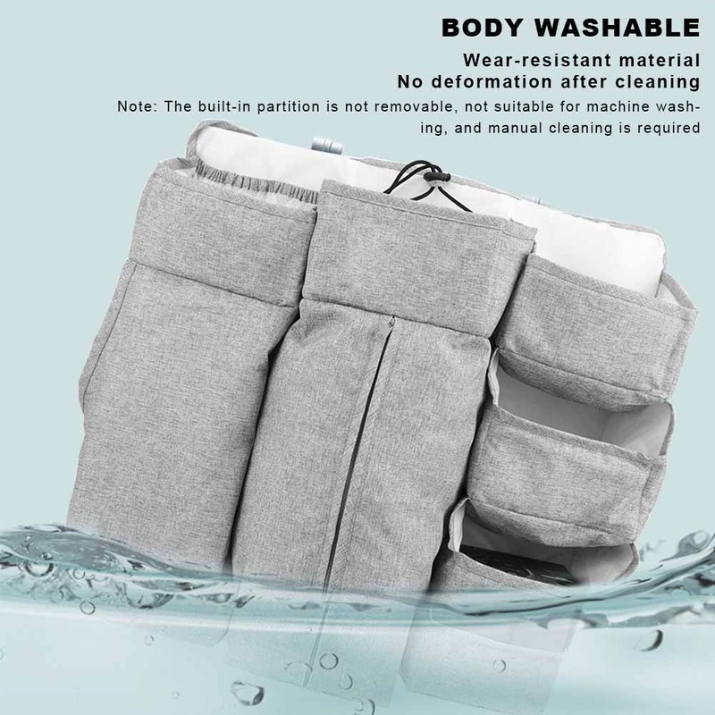 MultiFunctional Baby Bed Hanging Storage Bag Baby Crib Bedside Diaper