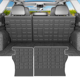 powoq Backrest Mat Compatible with 2020-2025 Subaru Outback Rear Seat Protector TPE All Season Protection Cargo Liner Replacement for 2020-2022 2023 2024 2025 Subaru Outback Accessories (Backrest Mat)