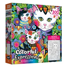 RoseArt - Colorful Expressions - Family Portraits - 300XL Piece Jigsaw Puzzle for Adults